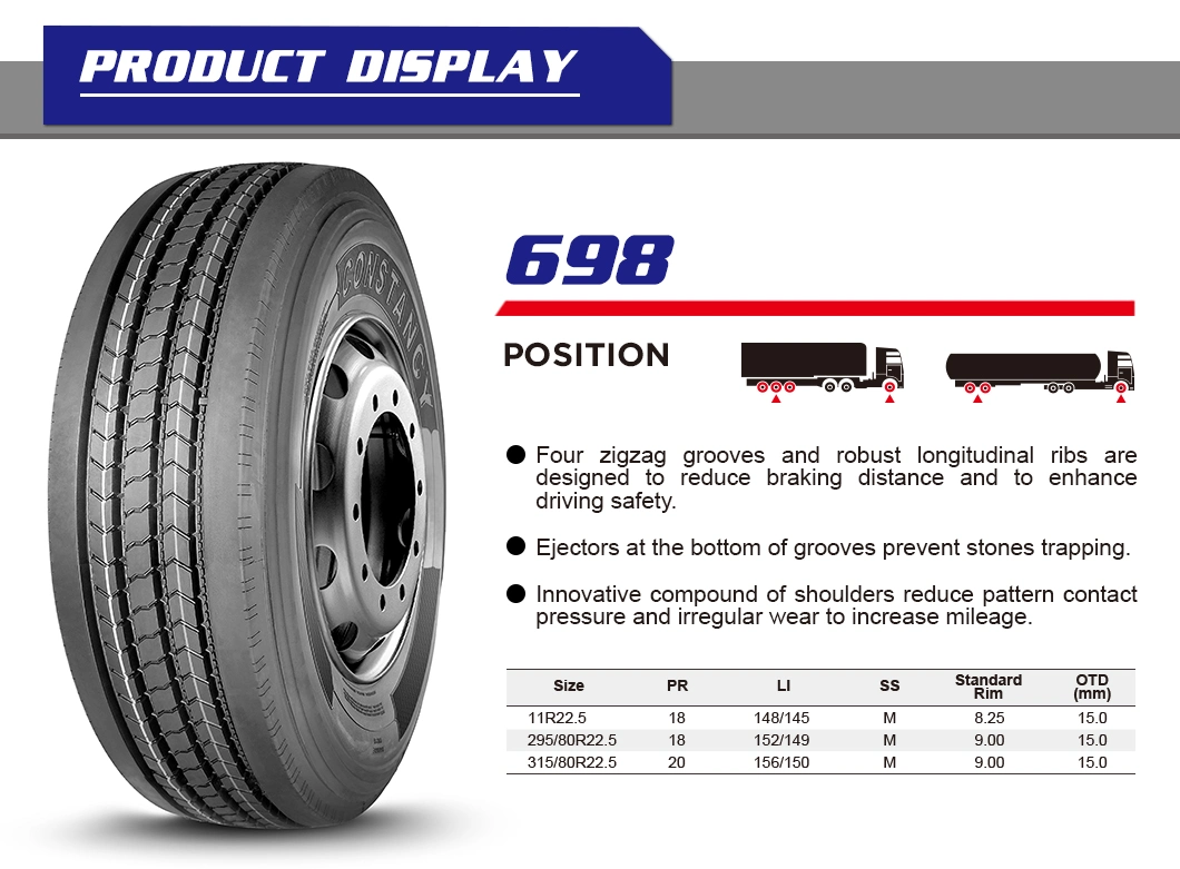 Truck Tyre/Tire of Best Cost Performance, 315/80r22.5
