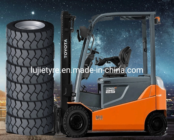 200/50-10 18*7-8 16*6-8 16/70-20 16/70-16 12.00-20 12.00-16 11.00-20 China OEM OTR Mine Tyre Pneumatic Press-on Solid Industrial Forklift Tyre