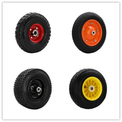 Hand Truck trolley Air Tyre Wheel Barrow Pneumatic PU  solid Rubber  tyre